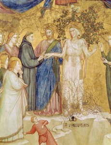 Cristo benedice il matrimonio mistico di San Francesco con la Povertà, 1330
